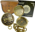 Brass Compass Gift to My Son Never Forget I Love You, Sentimental Keepsake from by MAH