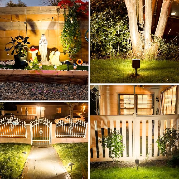 Solar Spotlights, Super Bright LED, 2 CCT Warm & Cool Light, Solarspot Lights - Image 6