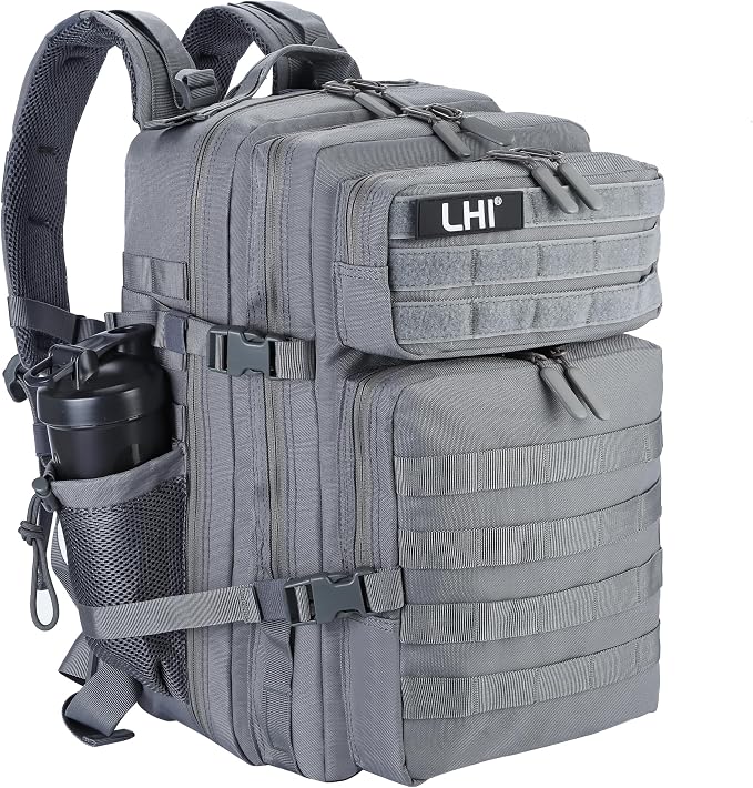 LHI Military Tactical Backpack for Men and Women 45L Army 3 Days Assault Pack by LHI