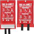 Emergency Fire Blanket 2 Pack 40"x40", Fire Suppression Blanket by Unknown