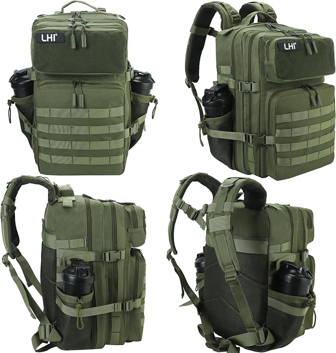 LHI Military Tactical Backpack for Men and Women 45L Army 3 Days Assault Pack - Image 2