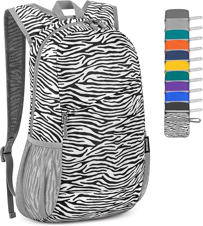 ZOMAKE Lightweight Packable Backpack, Foldable Backpacks Small Daypack by ZOMAKE