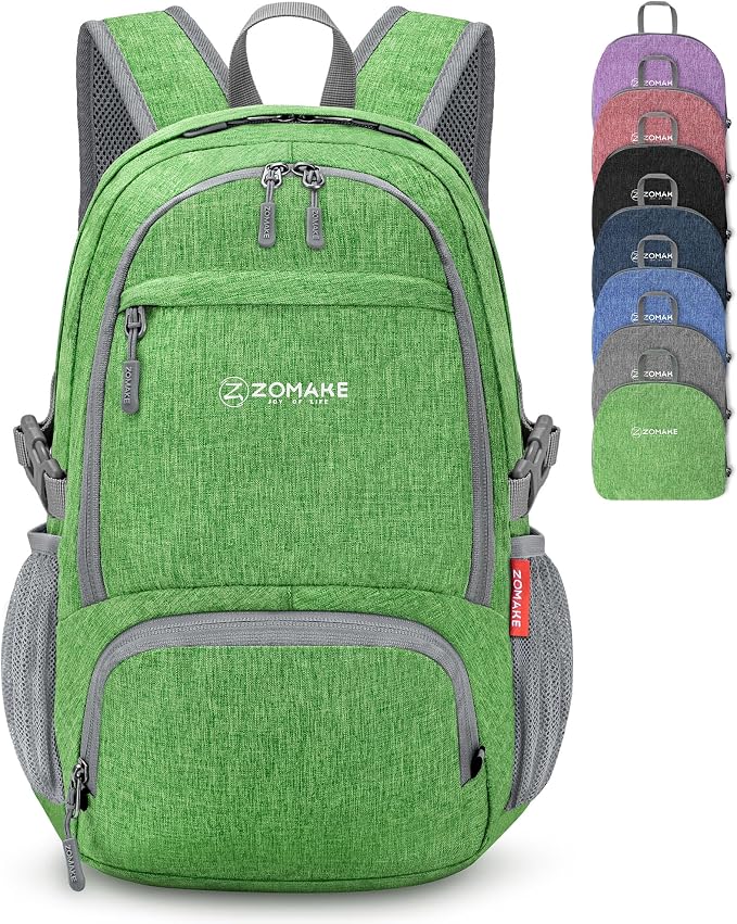 ZOMAKE Ultra Lightweight Packable Backpack 25L, Small Foldable Backpacks Hiking by ZOMAKE