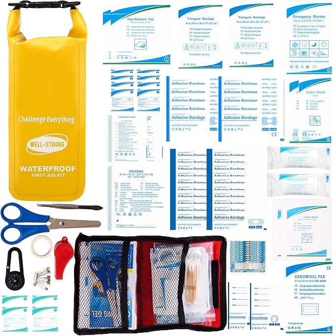 Boat First Aid Kit Waterproof, WELL-STRONG Marine Emergency Kit - Image 7