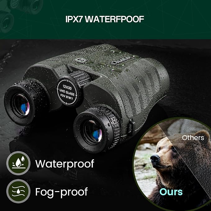 12x30 Compact HD Binoculars for Adults High Powered - Image 6