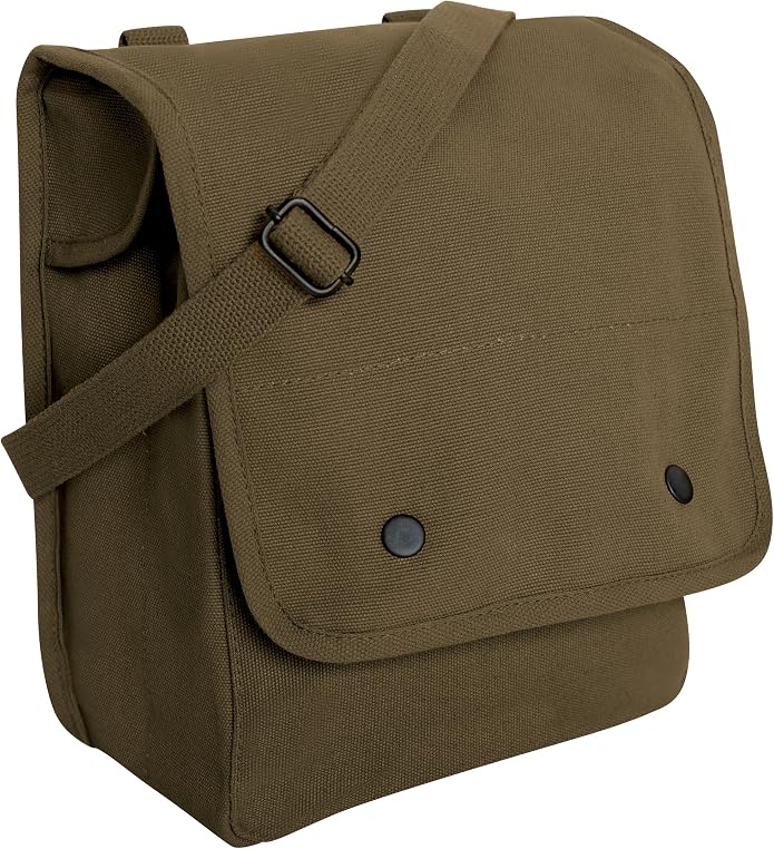Rothco Canvas Map Case Shoulder Bag – Rugged Crossbody EDC Utility Storage by Rothco