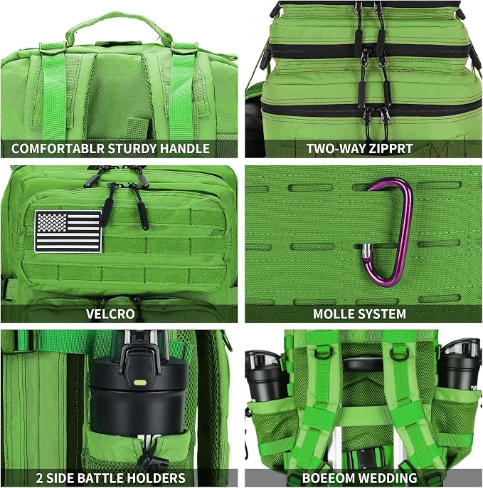 Military Tactical Backpack 45L/25L 3 Day Assault Pack Molle Daypack Hiking - Image 5