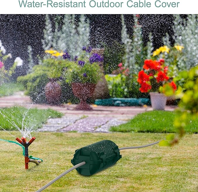 Extension Cord Cover Outdoor, 8 Pack IP54 Water-Resistant Power Cord Protector - Image 5