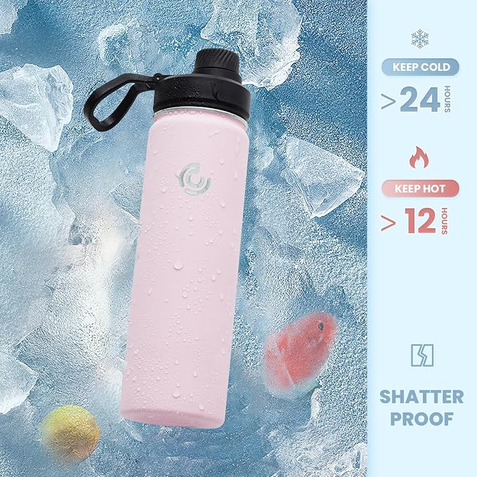 Sports Water Bottle 22oz, Insulated Water Bottle - Image 4