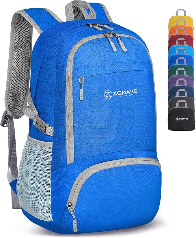 ZOMAKE Lightweight Packable Backpack 30L, Foldable Hiking Backpacks Water by ZOMAKE