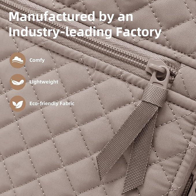 Backpack for Women, College Backpack, Quilted Casual Daypack, Waterproof - Image 4