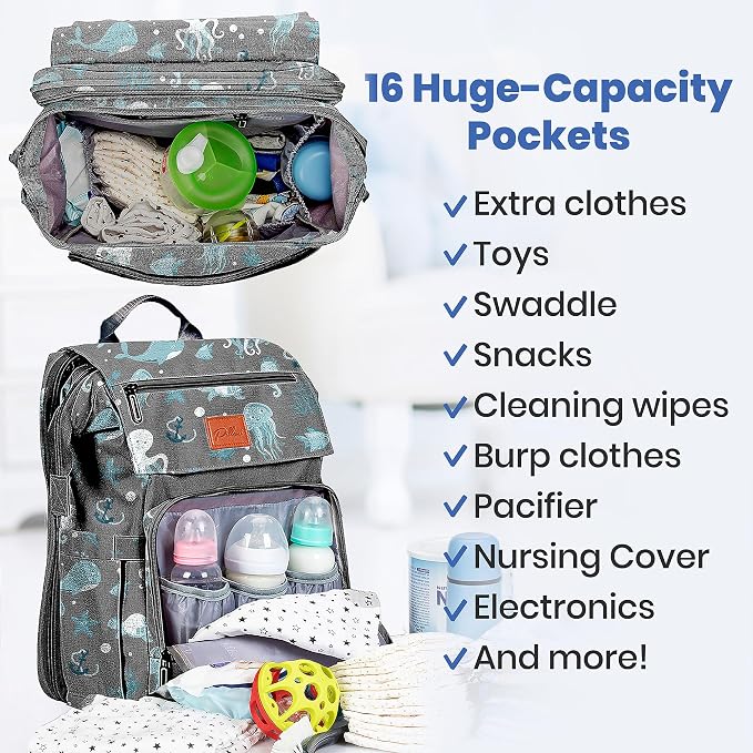 PILLANI Baby Diaper Bag Backpack - Image 2