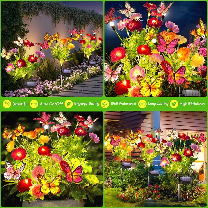 GARPAR Solar Garden Lights, 6 Pack Swaying Solar Lights - Image 6