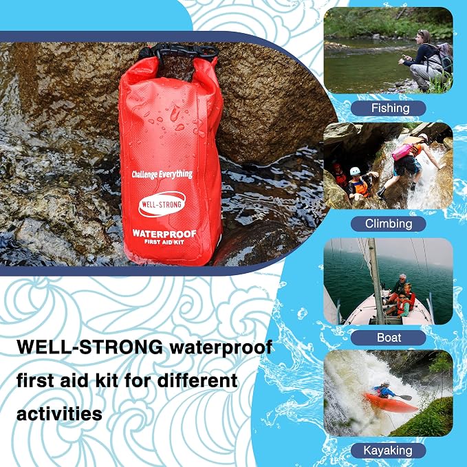 Waterproof First Aid Kit Roll Top Boat Emergency Kit - Image 8