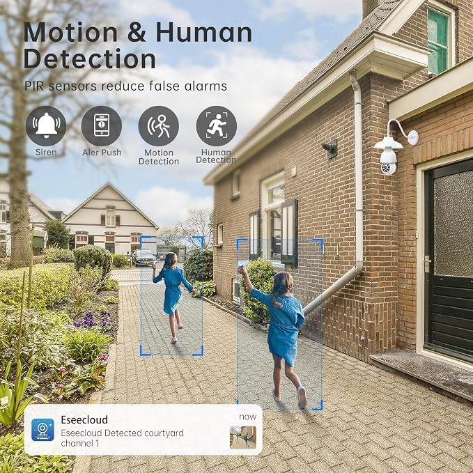 2K Light Bulb Security Camera 5G&2.4G WiFi Security Cameras Wireless Outdoor - Image 3