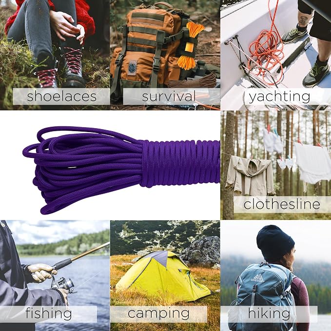 TECEUM 5/32" Paracord Rope 1000 – 1000ft / 200ft / 100ft / 50ft – Tactical - Image 6