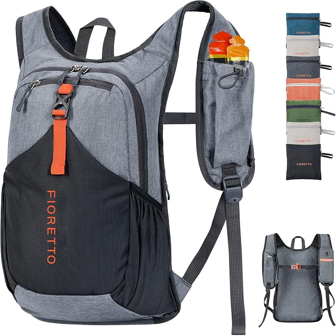 FIORETTO 15L Hiking Backpack for Women Men Mini Packable Backpack Lightweight by FIORETTO