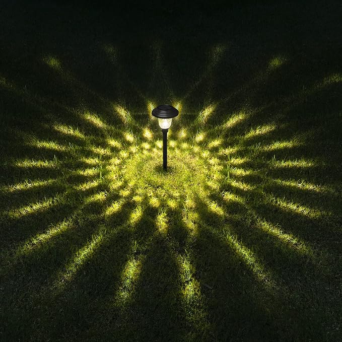 GIGALUMI 8 Pack Solar Pathway Lights, Solar Garden Lights Outdoor Warm White - Image 7
