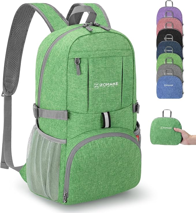 ZOMAKE Ultra Lightweight Packable Backpack 25L, Small Foldable Backpacks Hiking by ZOMAKE