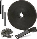 1" x 30ft Nylon Hook and Loop Cable Straps Roll by NBTORCH