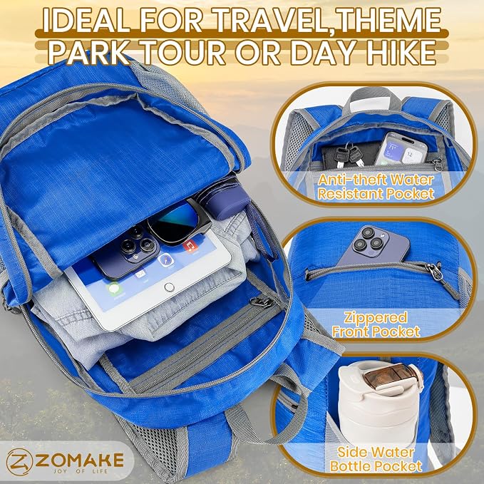 ZOMAKE Ultra Lightweight Hiking Backpack 20L - Image 3
