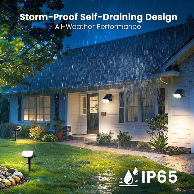 Solar Lights Outdoor Waterproof IP65, Super Bright LED, Cool Light 2 Lighting - Image 6