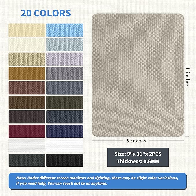 KING MOUNTAIN Canvas Repair Patch 9 x11 Inch 4 Pcs Self-Adhesive Waterproof - Image 2