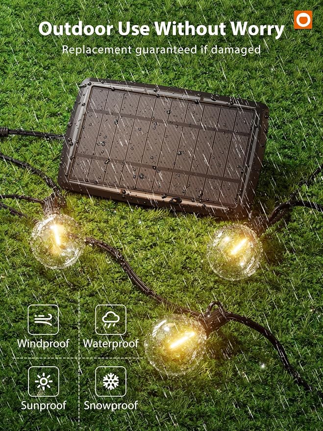 addlon 100FT Solar String Lights - Image 5