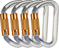SOB Heavy Duty Steel Carabiner Clips -Auto Locking Climbing Carabiner, by SOB