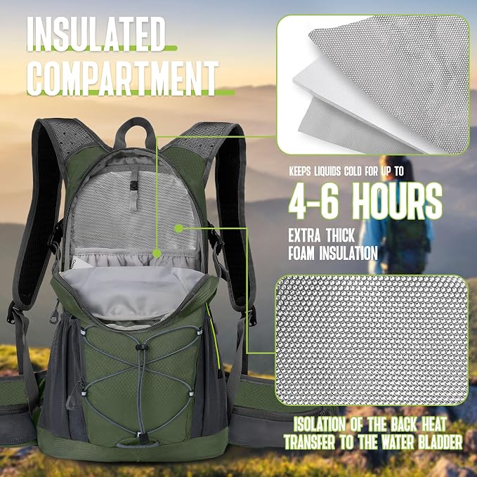N NEVO RHINO Hydration Backpack, 18L Multipurpose Hiking Backpack - Image 3