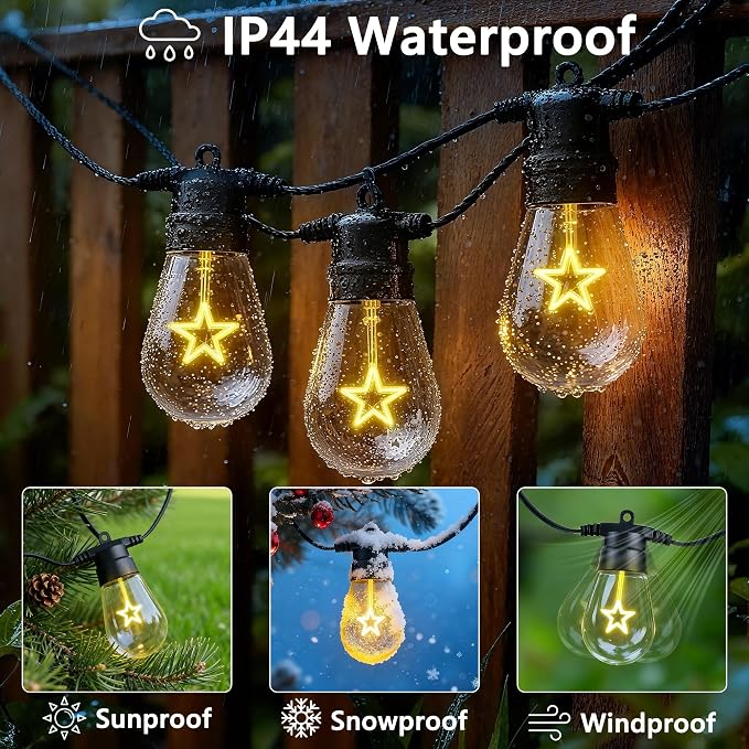 LED Outdoor String Lights, 50FT Patio Lights - Image 3