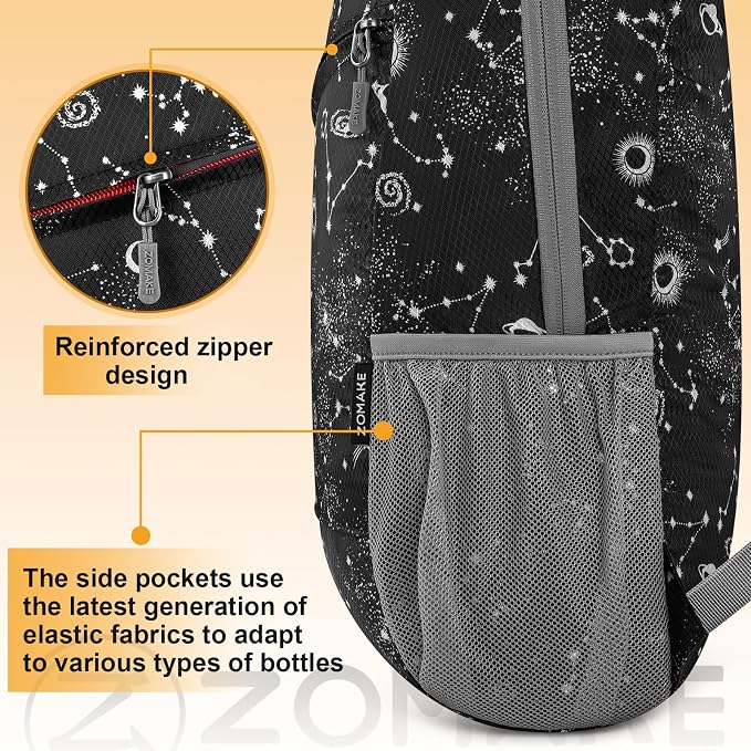 ZOMAKE Lightweight Packable Backpack, Foldable Backpacks Small Daypack - Image 7