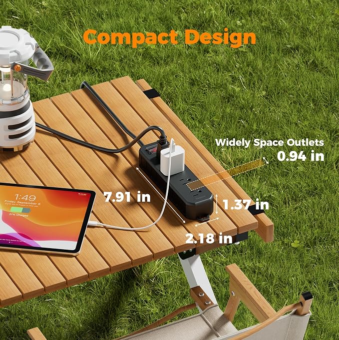 TESSAN Outdoor Power Strip Weatherproof, 50FT Extension Cord Waterproof - Image 7