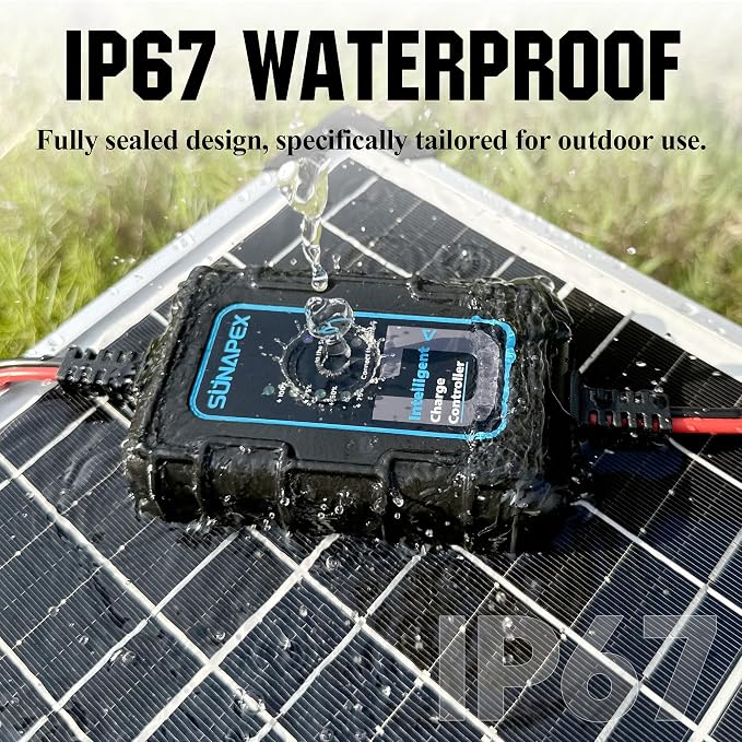 SUNAPEX 50W 12V Solar Battery Charger Maintainer, Waterproof Solar Panel - Image 7