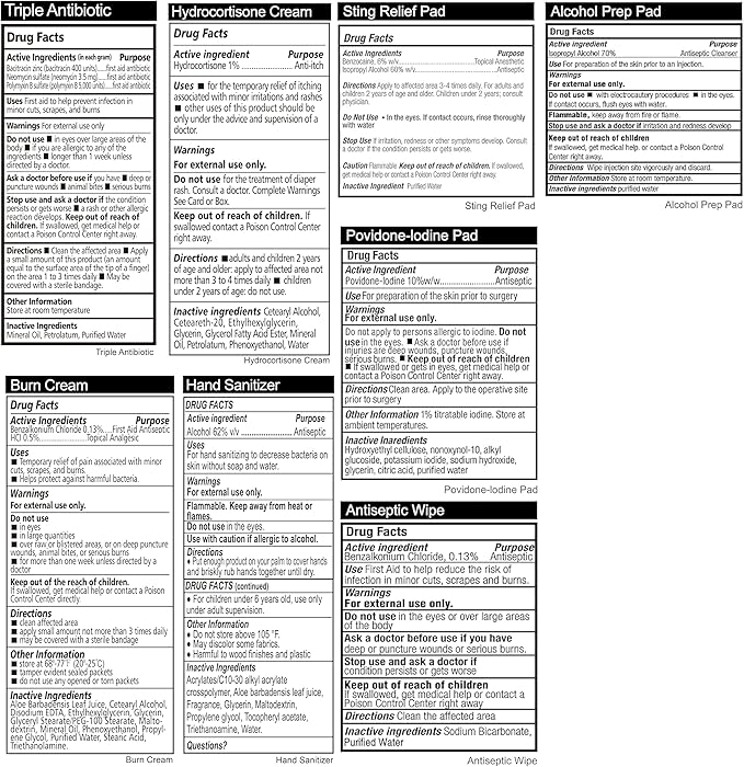 General Medi 295 Pieces Professional First Aid Kit - Image 8