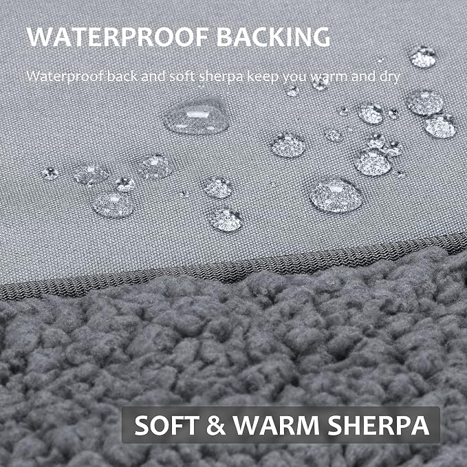 Tirrinia Large Waterproof Outdoor Blanket, Soft Warm Windproof Stadium Blanket - Image 2