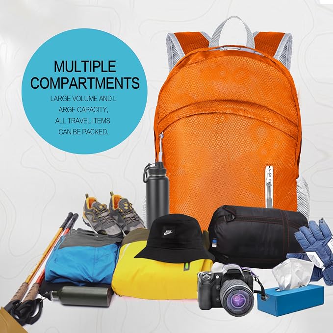 Waterproof Foldable Backpack Dry Storage Lightweight Daypack 35L Outdoor - Image 7