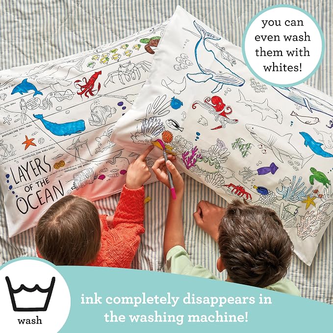 eatsleepdoodle - Coloring Pillowcase - Image 2