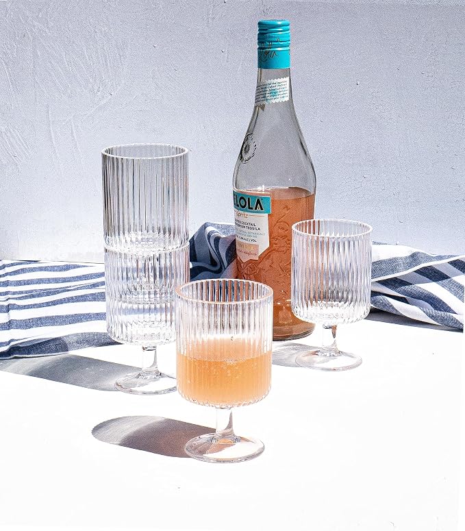 Mesa 10 oz Durable Acrylic Wine Glasses, Shatter-Resistant and Dishwasher-Safe - Image 4