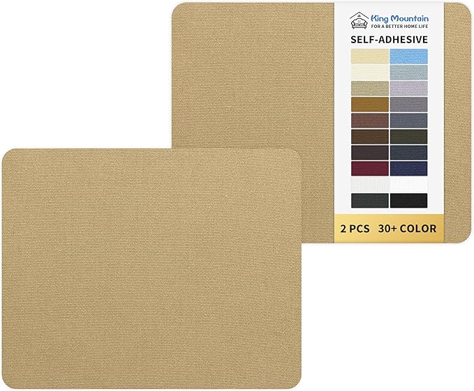 KING MOUNTAIN Canvas Repair Patch 9 x11 Inch 2 Pcs Self-Adhesive Waterproof by ForABetterHomeLife