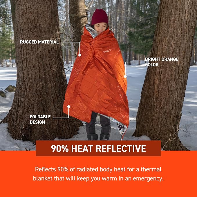 Survive Outdoors Longer 90% Heat Reflective Emergency Blanket - Image 4