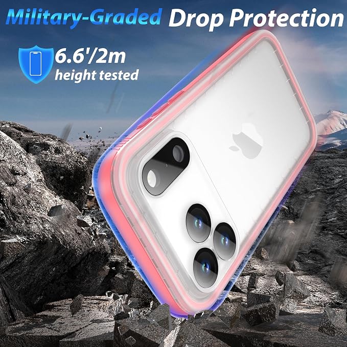SPORTLINK for iPhone 17 Pro Max Case, IP68 Waterproof Military Protective Full - Image 3