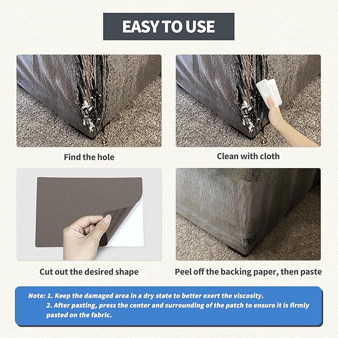 KING MOUNTAIN Canvas Repair Patch 5×8 Inch 8 Pcs Self-Adhesive Waterproof - Image 6