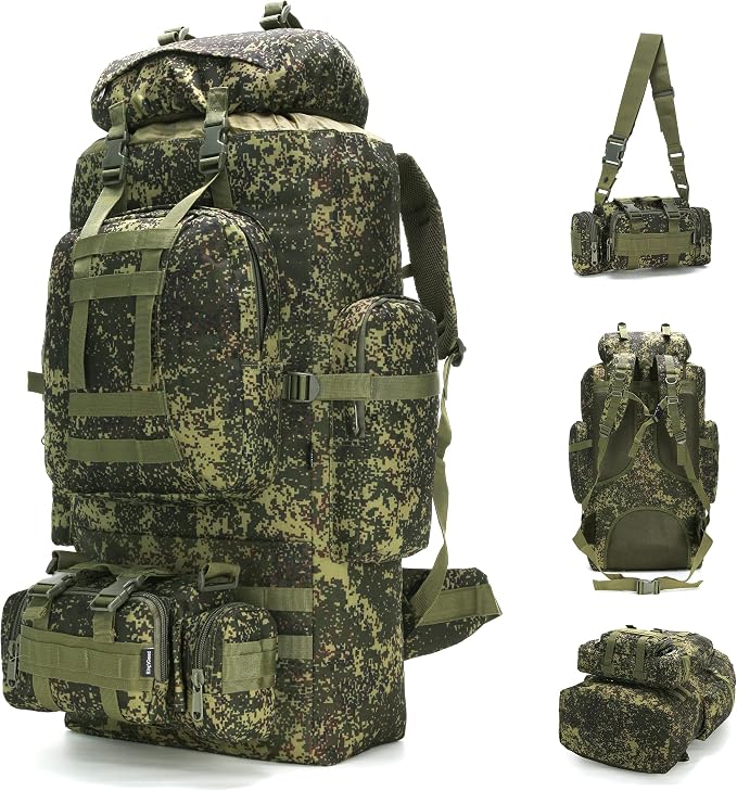 King'sGuard 100L Camping Hiking Backpack Molle Rucksack Military Camping by King%27sGuard
