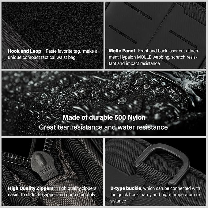 TACTICAL GEEK Block E2.0 EDC Compact Waist Pocket Pouch, Nylon Daily Utility - Image 5