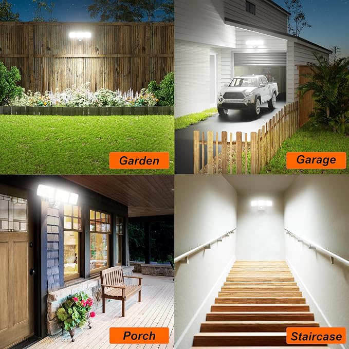 AIXPI Battery Powered Motion Sensor Outdoor Lights, 1500LM Flood Light IP65 - Image 7
