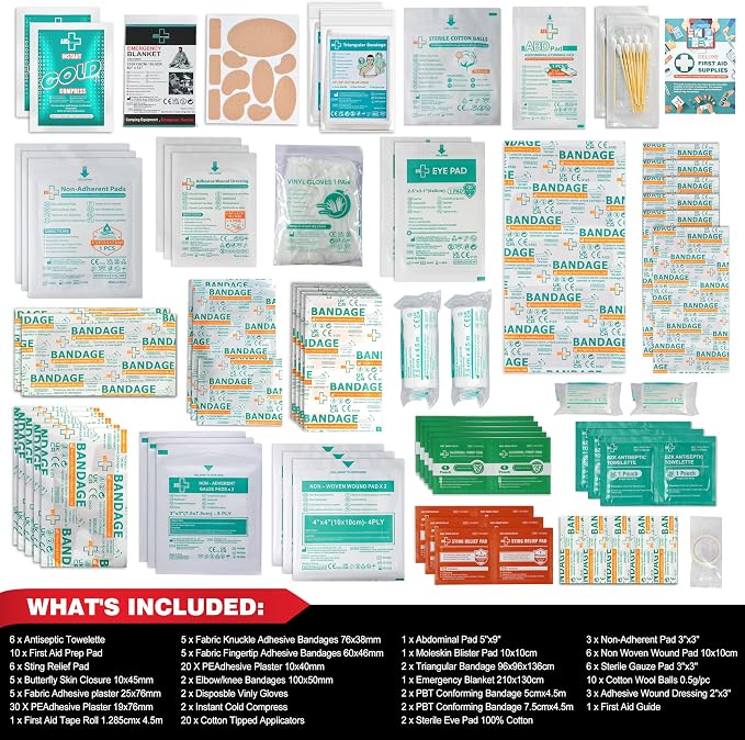 General Medi 160 Piece First Aid Kit Bag Refill Kit - Image 3