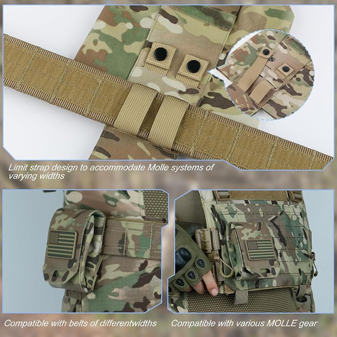 Tactical Dump Pouch for Battle Belt & MOLLE Systems | Foldable Mag Pouch - Image 5