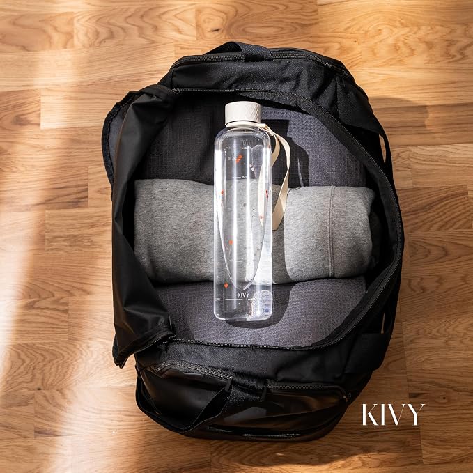 KIVY Clear water bottle 32oz Fits Backpack & Cupholder - Image 2