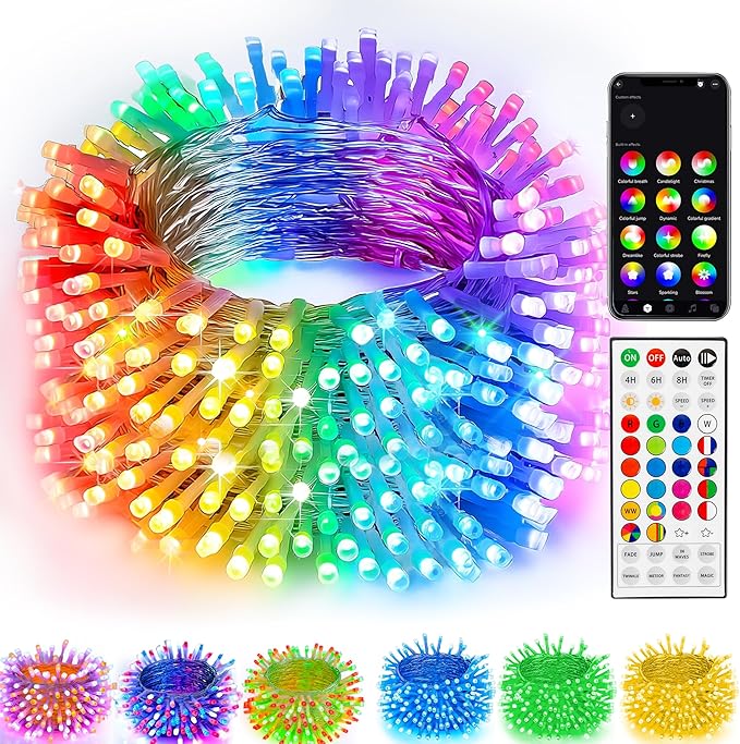 TW SHINE Smart Christmas Lights, 100 LED 33FT Color Changing Halloween String by TWSHINE